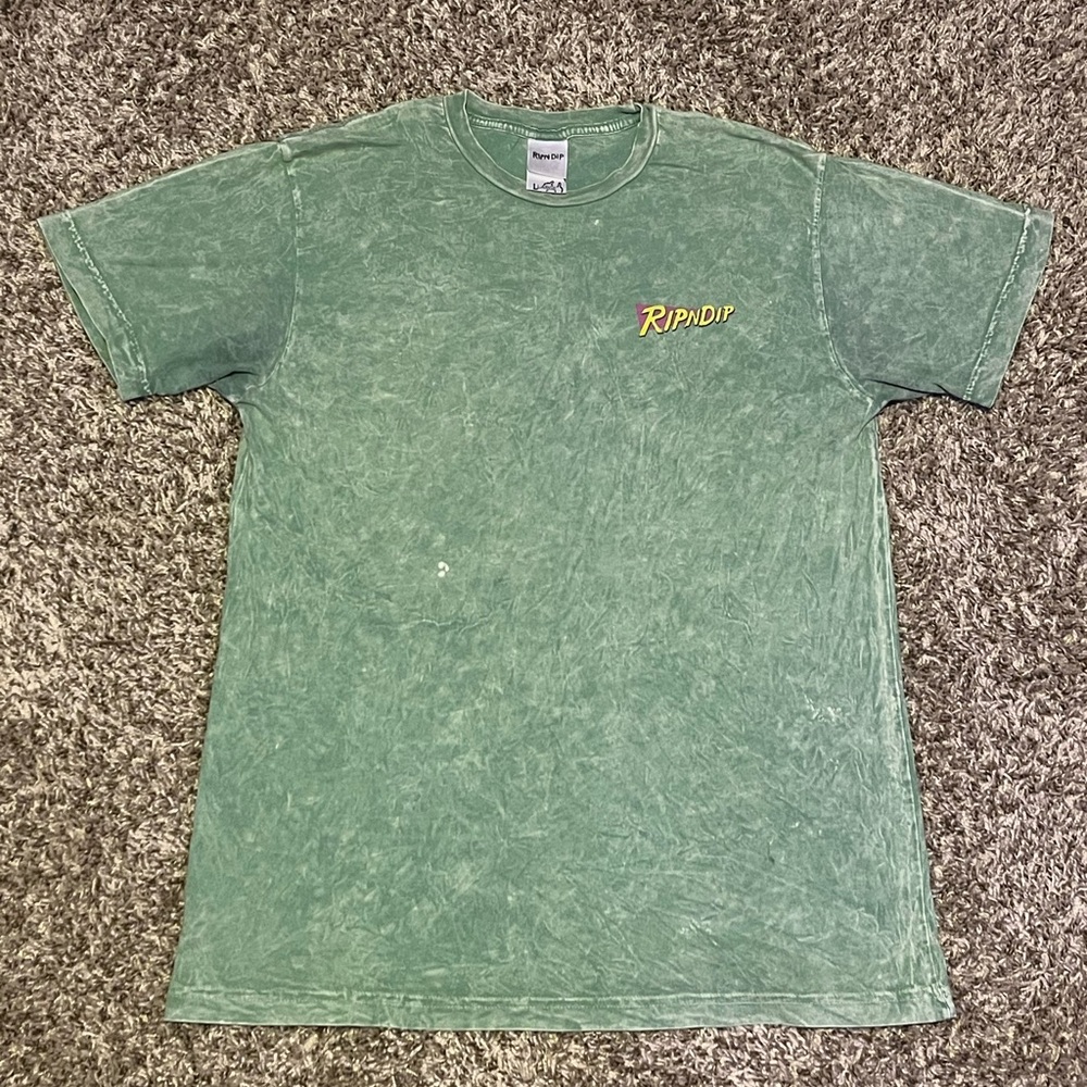 Rip N Dip Purple Haze Skate T-Shirt - Green Vintage Wash